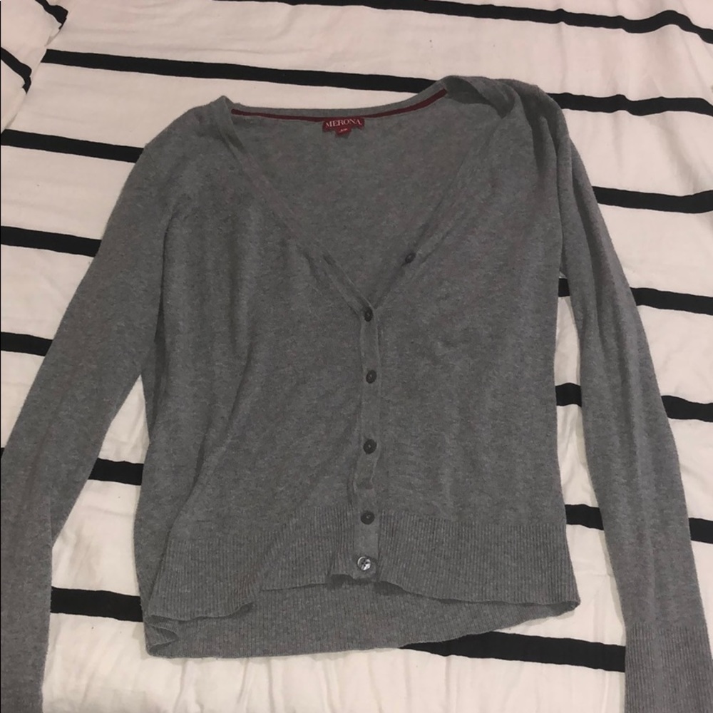 Gray Cardigan